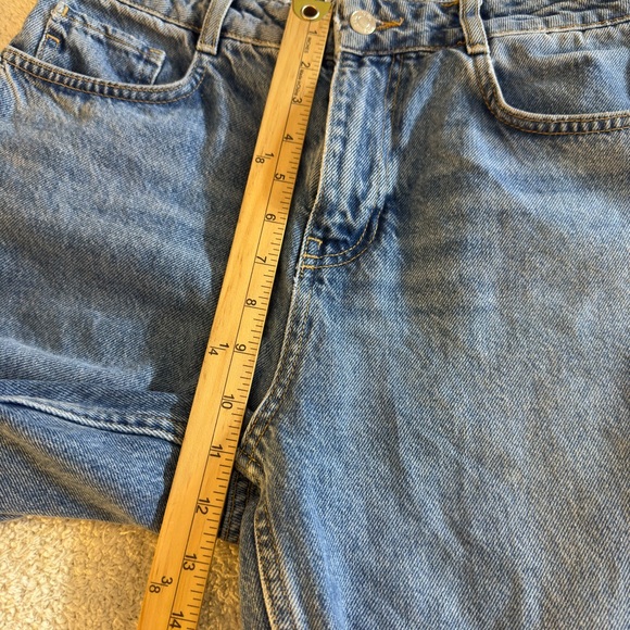Zara Jeans womens size 6 high rise z1975 straight leg Denim Ankle Mid Blue - Picture 13 of 15